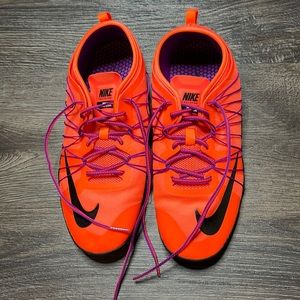 Nike Free 1.0 Cross Bionic 2 Training Hyper Orange/Black/Vivid Purple Size 9